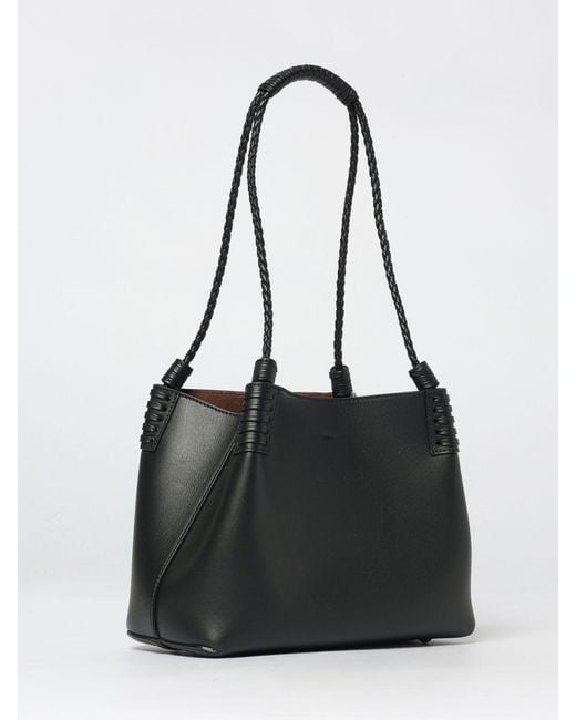 Etro Black Libra Small Leather Shopping Bag