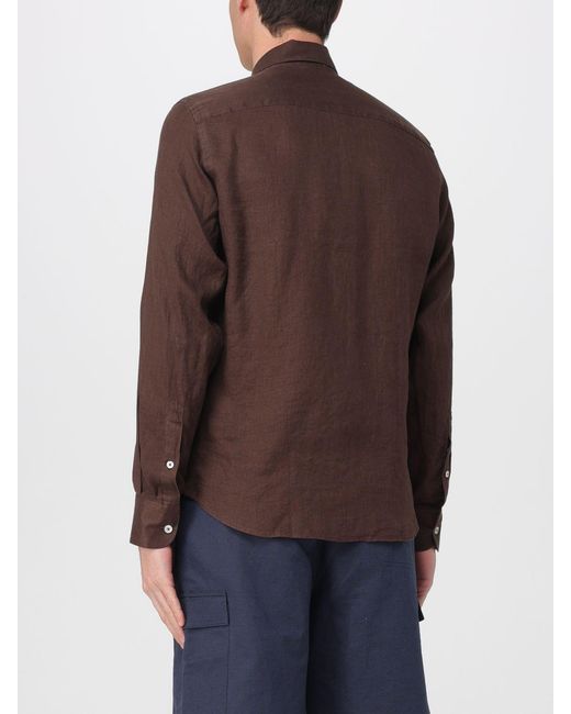 Colmar Brown Classic Linen Shirt for men