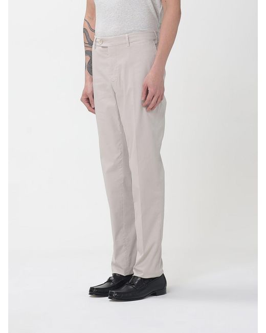 Brunello Cucinelli Natural Cotton Chino Trousers for men