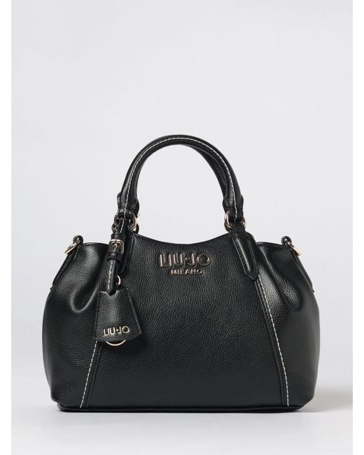 Liu Jo Black Grained Faux Leather Bag