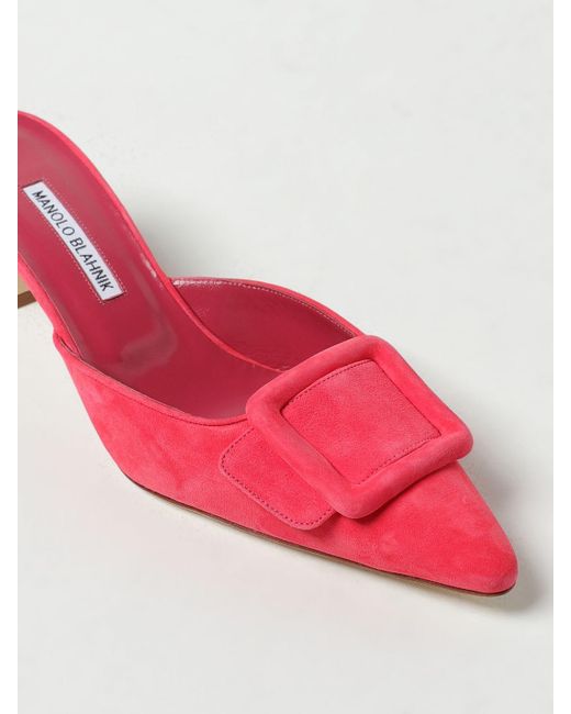Zapatos Manolo Blahnik de color Red