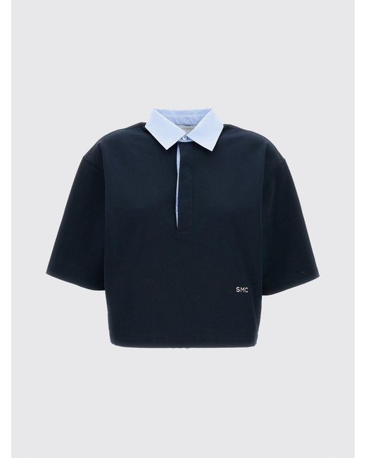 Stella McCartney Blue Cotton Polo Shirt