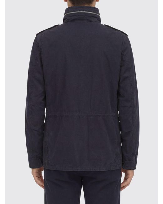 Aspesi Blue Cotton Parka for men