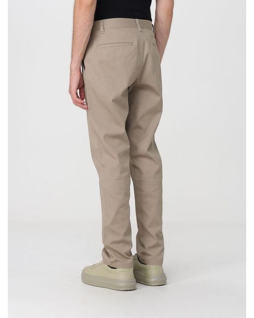 ARMANI EXCHANGE Natural Stretch Cotton Chino Pants With Zip And Button Closure for men
