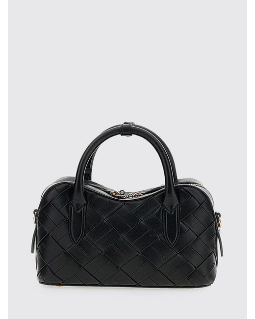 Stella McCartney Black Ryder Small Woven Eco Alter Mat Handbag With Shoulder Strap