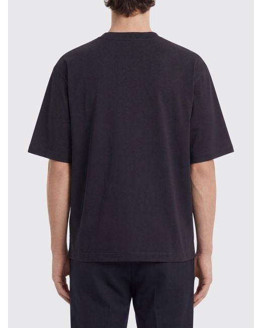 DSquared² Blue Cotton T-Shirt With Logo for men