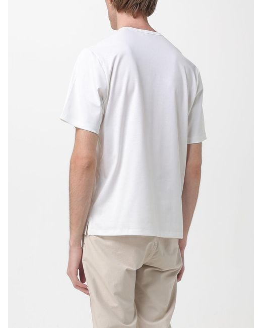 Agnona Rundhals-T-Shirt Aus Baumwolle in White für Herren