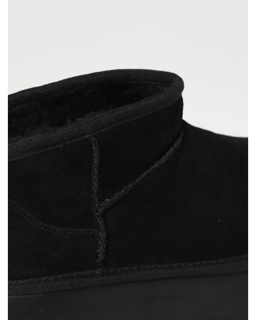 Ugg Black Flat Ankle Boots