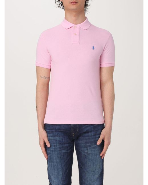 Polo Ralph Lauren Polo Shirt in Pink for Men Lyst
