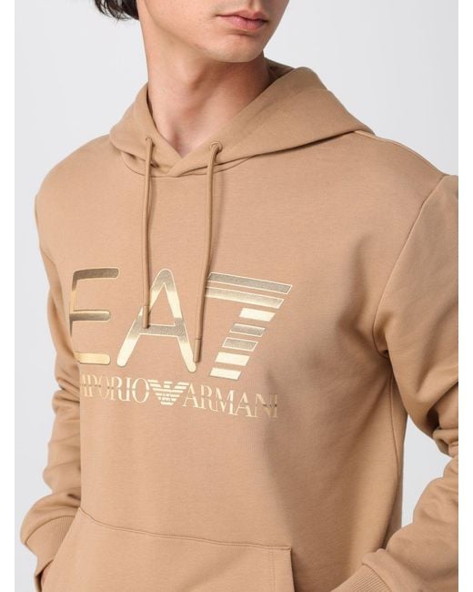 EA7 Blue Hooded Sweatshirt for men