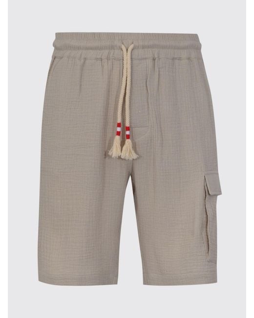 Mc2 Saint Barth Natural Cotton Cargo Shorts for men