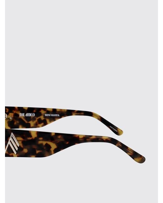 The Attico Brown Linda Farrow X Mini Marfa Acetate Sunglasses