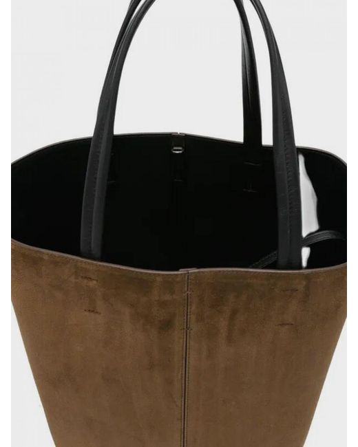 Phoebe Philo Brown Pot Cabas Suede Bag