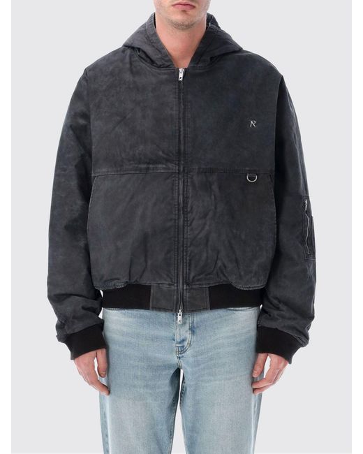 Represent Black Hooded Bomber Jacket for men