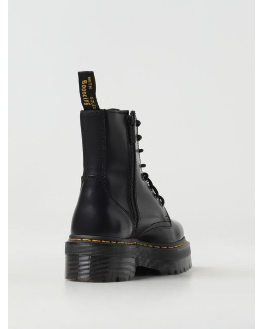 Dr. Martens Black Quad Retro Laceup Platform Boots