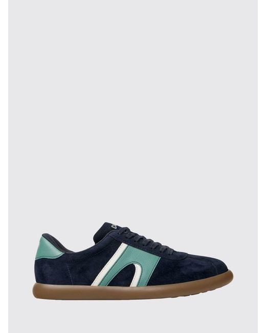 Camper Blue Pelotas Soller Suede Sneakers for men