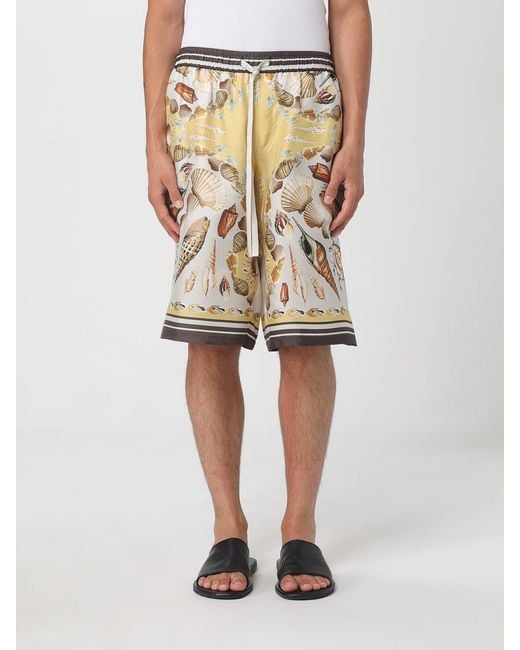 Dolce & Gabbana Natural Silk Shorts for men