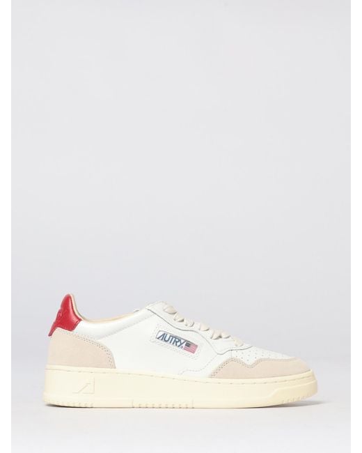 Autry Natural Medalist Low Leather Sneakers