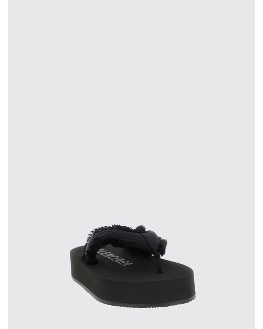 Balenciaga Black Stiletto Heel Mule Sandals With Applied Crystals