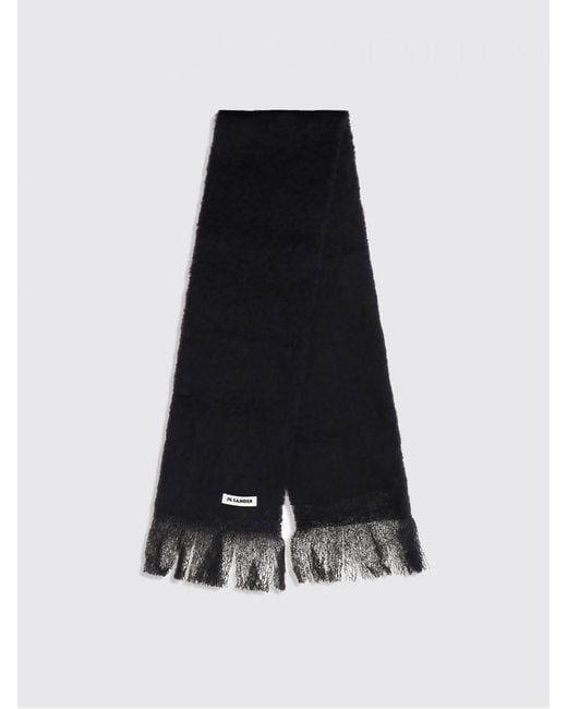 Jil Sander Black Neck Scarf