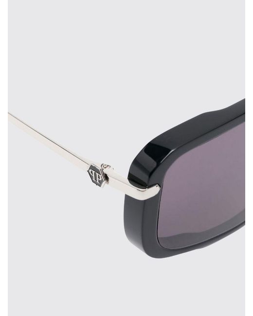 Philipp Plein Black Metal And Acetate Sunglasses for men