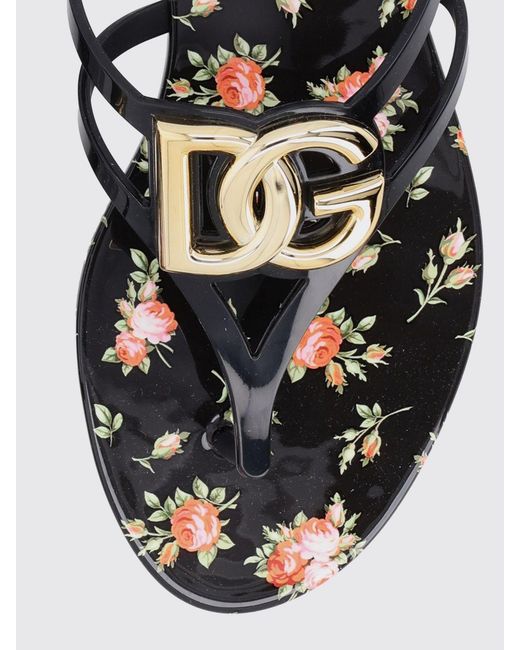 Dolce & Gabbana White Dolce &Amp Gabbana Rubber Flip Flops With Dg Monogram