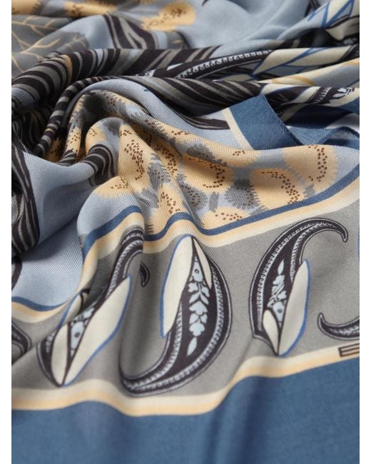Etro Blue Scarf for men