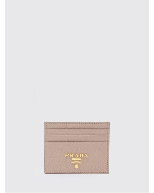 Prada Natural Leather Card Holder