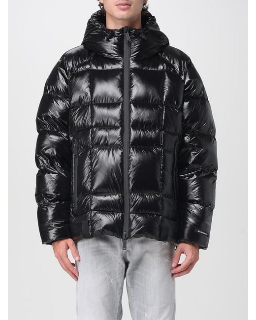 DSquared² Black Padded Hooded Jacket for men
