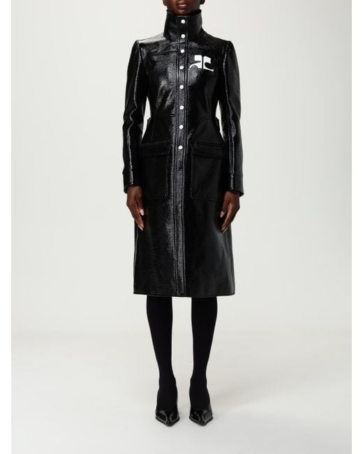 Courreges Black Mantel Damen