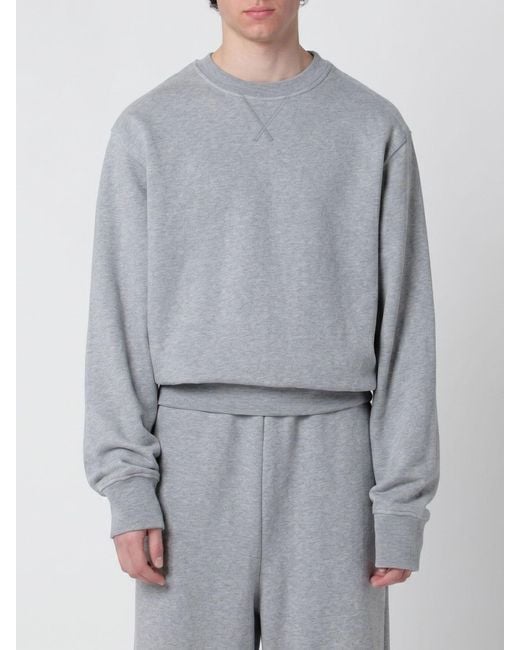 Entire studios Gray Cotton Crewneck Sweatshirt for men