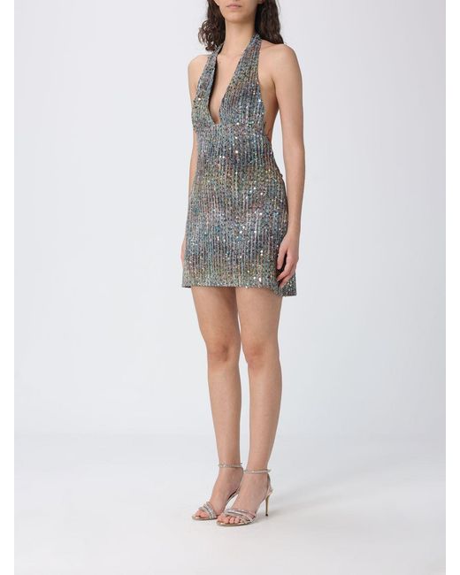 Missoni Gray Mini Cotton Blend Sequin Dress
