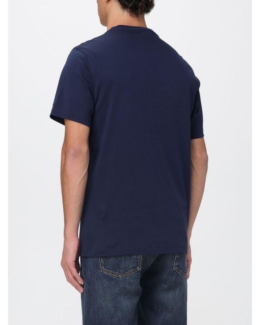 Michael Kors Blue Basic Cotton T-Shirt for men