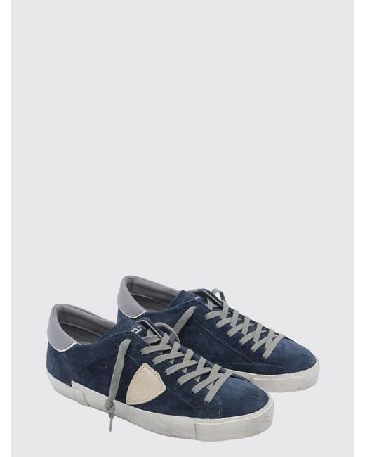 Philippe Model Blue Sneakers for men