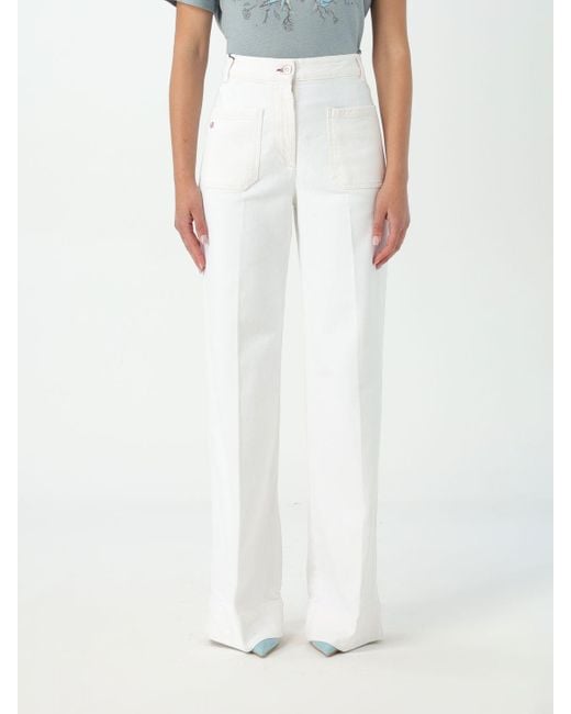 Victoria Beckham White Jeans