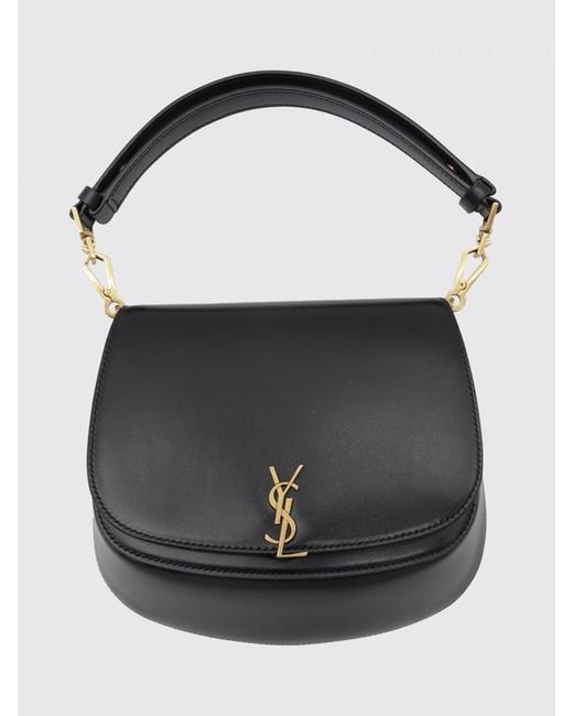 Saint Laurent Black Voltaire Top-Handle Bag