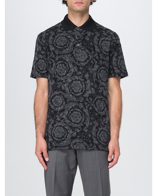 Versace Black Polo Shirt for men