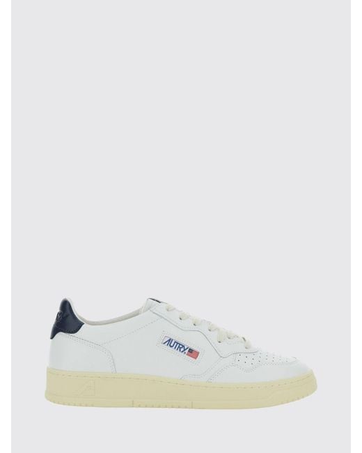 Autry White Medalist Low Sneakers for men