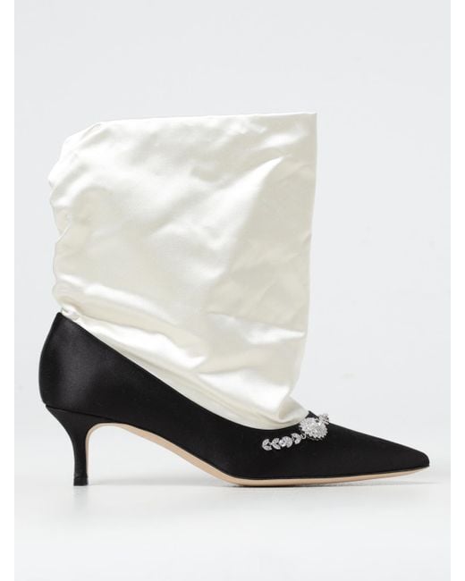 Manolo Blahnik White Shoes