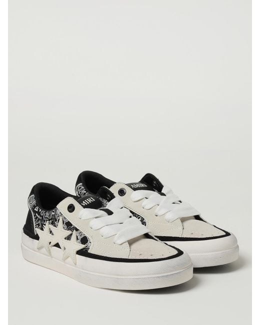 Amiri Black Bandana Sunset Skate Sneakers for men