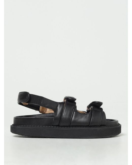 Sandalo in pelle con velcro di Isabel Marant in Black