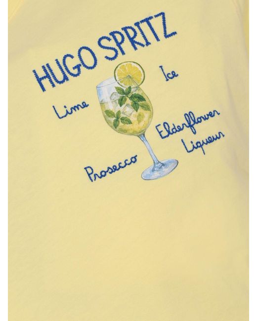 Mc2 Saint Barth Natural Cotton Crew Neck T-Shirt for men