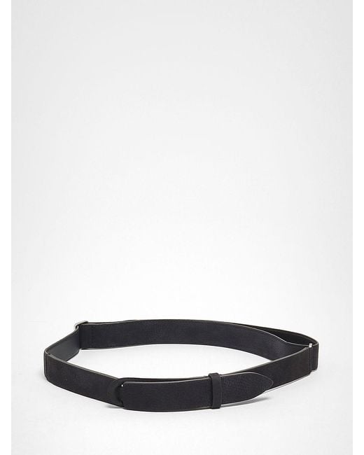 Orciani White Nobuckle Suede Belt for men