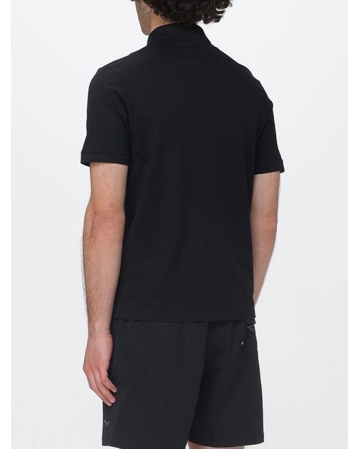 Paul & Shark Black Paul &Amp Shark Cotton Polo Shirt With Mini Logo for men