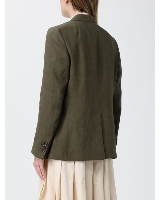 Blazer De Lino De Botonadura Sencilla Paul Smith de color Green