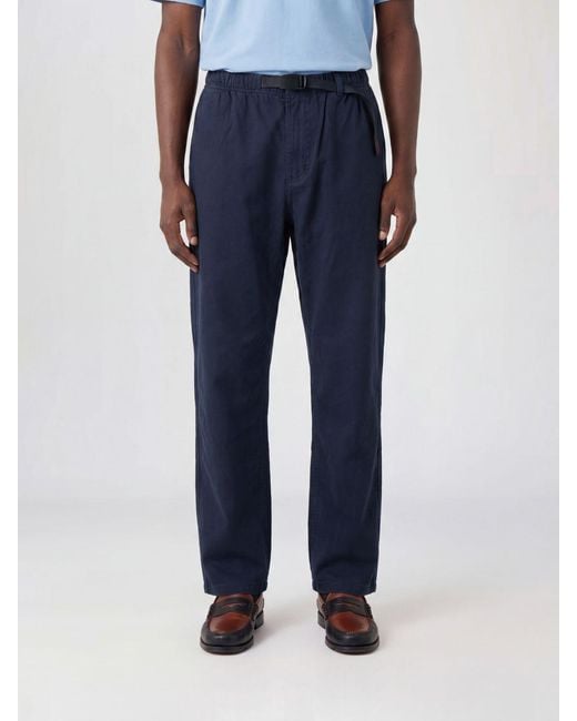 Gramicci Blue Cotton Trousers for men