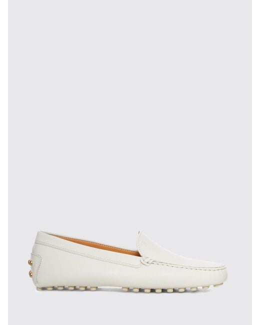 Tod's Natural Leather Driving Loafer