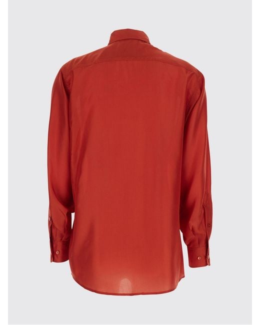 Momoní Red Momon&Igrave Classic Silk Shirt
