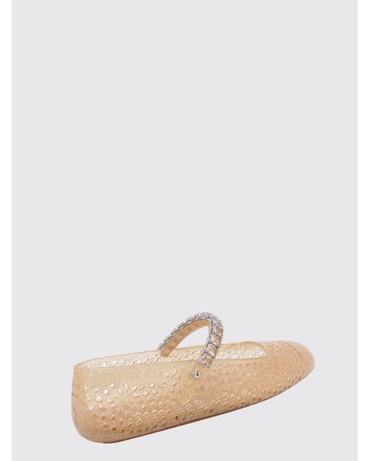 Jimmy Choo Natural The Jelly Mary Jane Flats