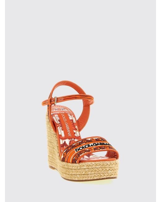 Dolce & Gabbana Pink Dolce &Amp Gabbana Wedge Shoes